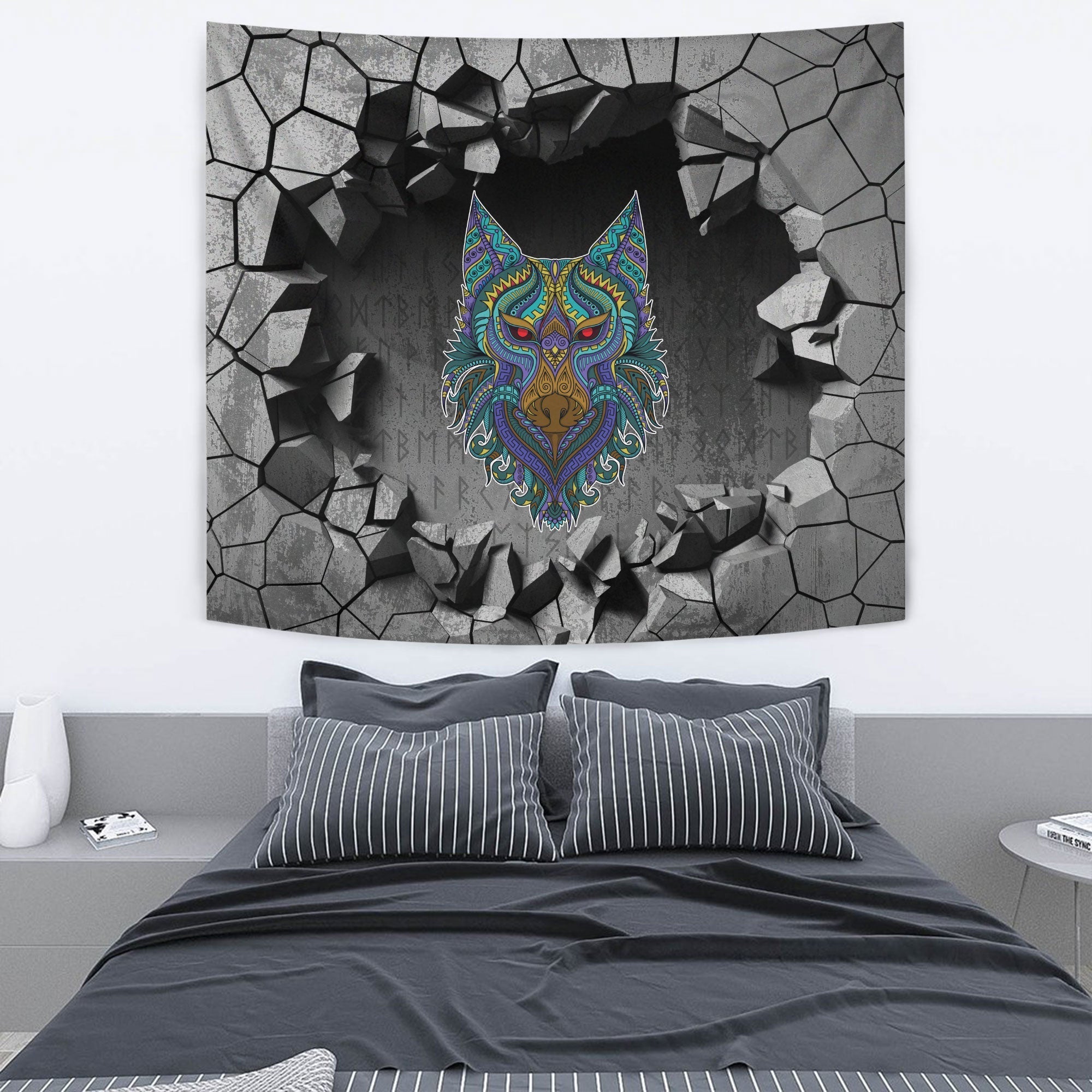 Viking Tapestry - Strong Warrior Tapestry RLT12 - Wonder Print Shop