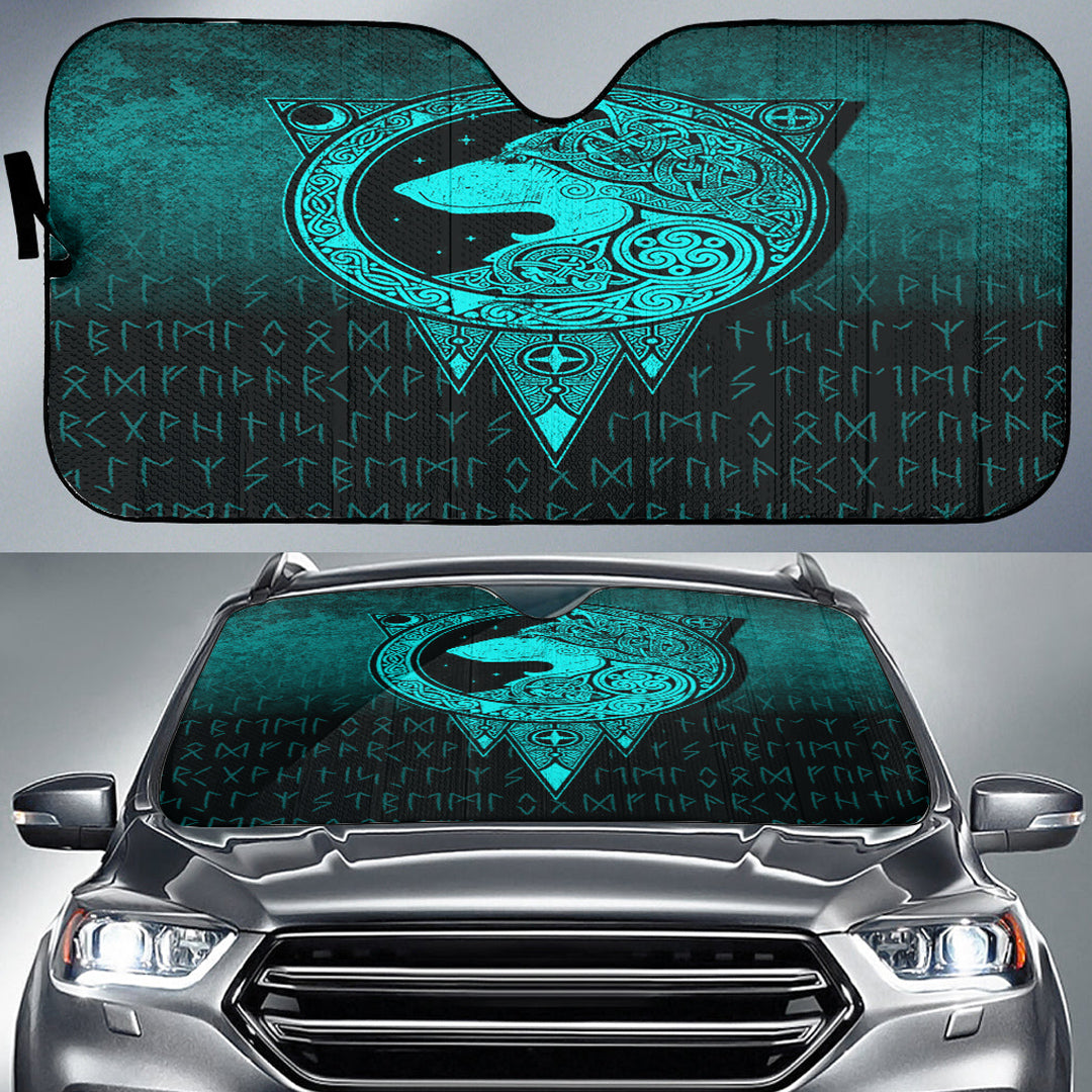 viking-auto-sun-shades-viking-norse-wolf-cyan-version-auto-sun-shades