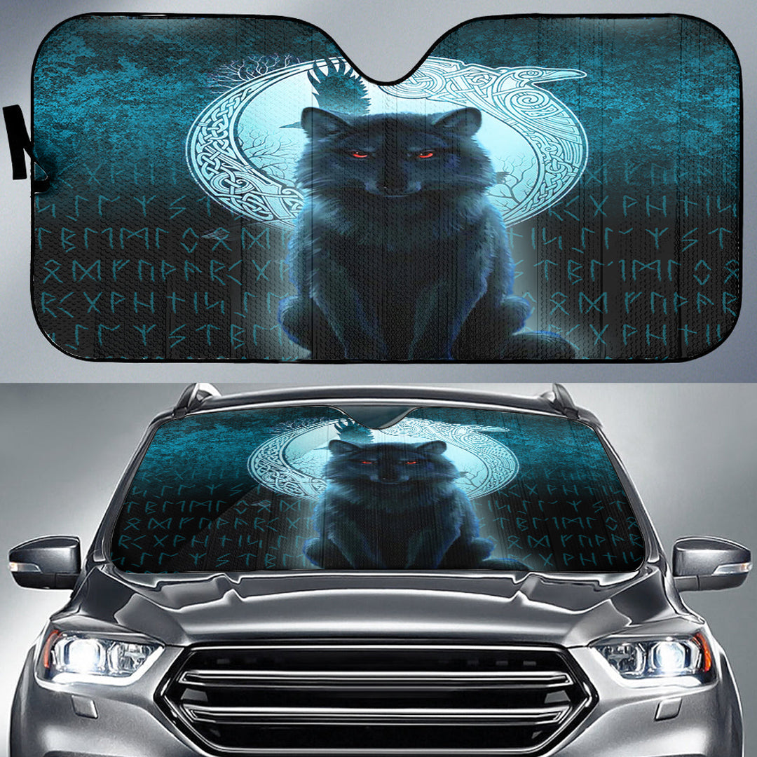 viking-auto-sun-shades-fenrir-viking-wolf-cyan-version-auto-sun-shades