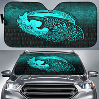 viking-auto-sun-shades-fenrir-viking-3d-tattoo-cyan-version-auto-sun-shades