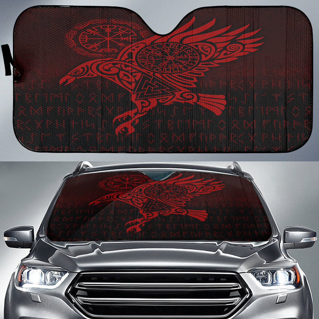 viking-auto-sun-shades-raven-vegvisir-tattoo-red-version-auto-sun-shades