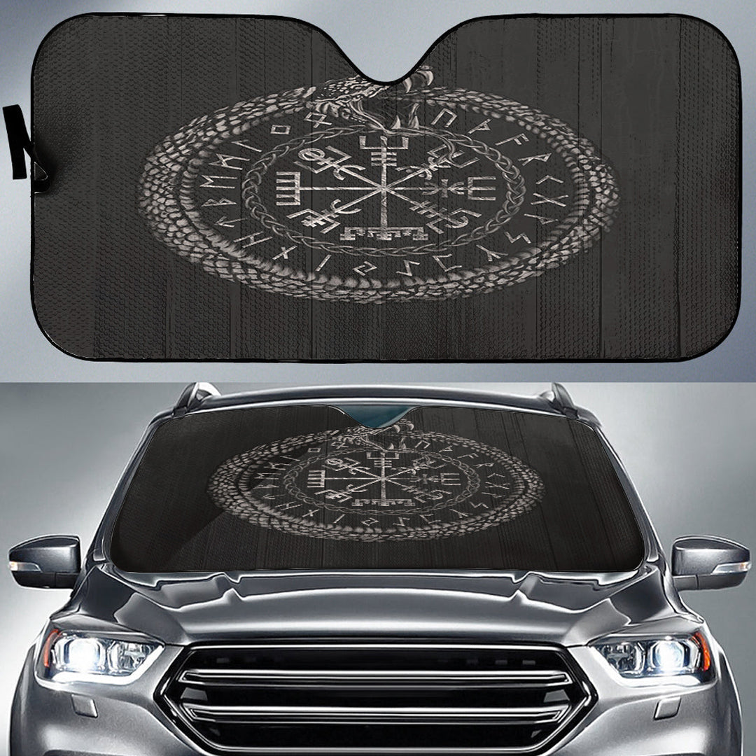viking-auto-sun-shades-viking-vegvisir-with-ouroboros-and-runes-auto-sun-shades