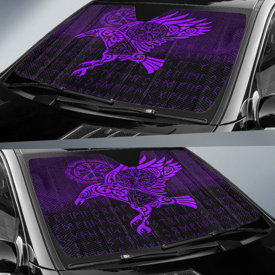 viking-auto-sun-shades-raven-vegvisir-tattoo-purple-version-auto-sun-shades