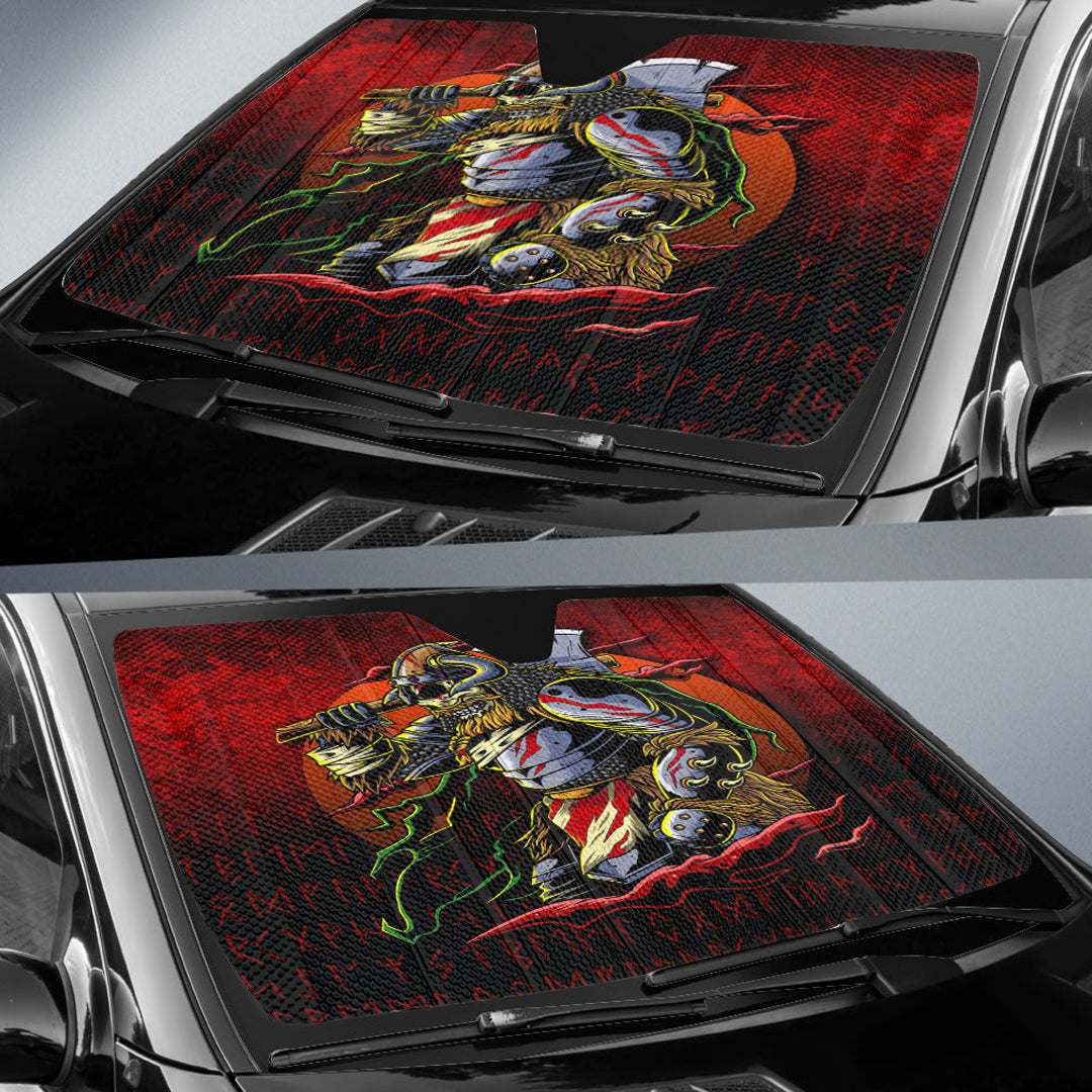viking-auto-sun-shades-samurai-viking-warrior-ronin-berserk-armor-axe-auto-sun-shades