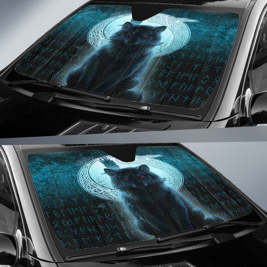 viking-auto-sun-shades-fenrir-viking-wolf-cyan-version-auto-sun-shades