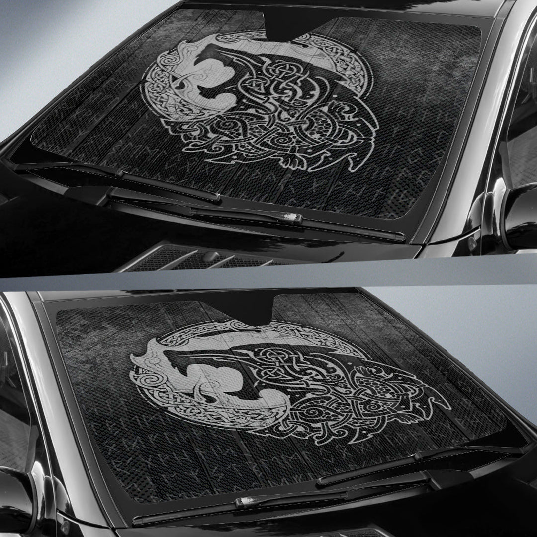 viking-auto-sun-shades-fenrir-viking-3d-tattoo-special-version-auto-sun-shades
