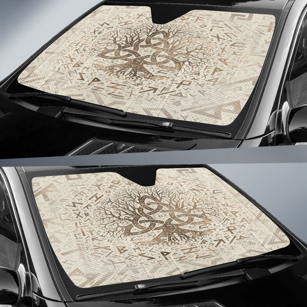 viking-auto-sun-shades-tree-of-life-with-triquetra-and-futhark-pastel-gold-auto-sun-shades