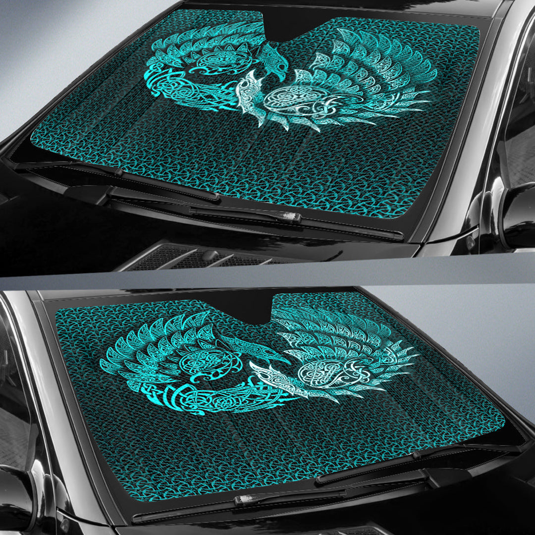 viking-auto-sun-shades-ragnarok-huginn-muninn-cyan-version-auto-sun-shades