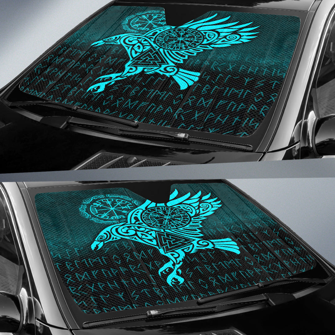 viking-auto-sun-shades-raven-vegvisir-tattoo-cyan-version-auto-sun-shades