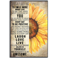 sunflower-today-is-a-good-day-vertical-poster