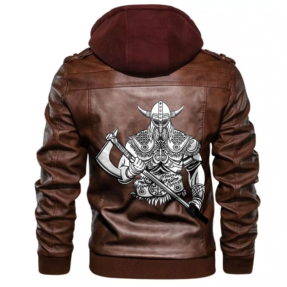 Viking Super Warrior Leather Jacket RLT12 - Wonder Print Shop