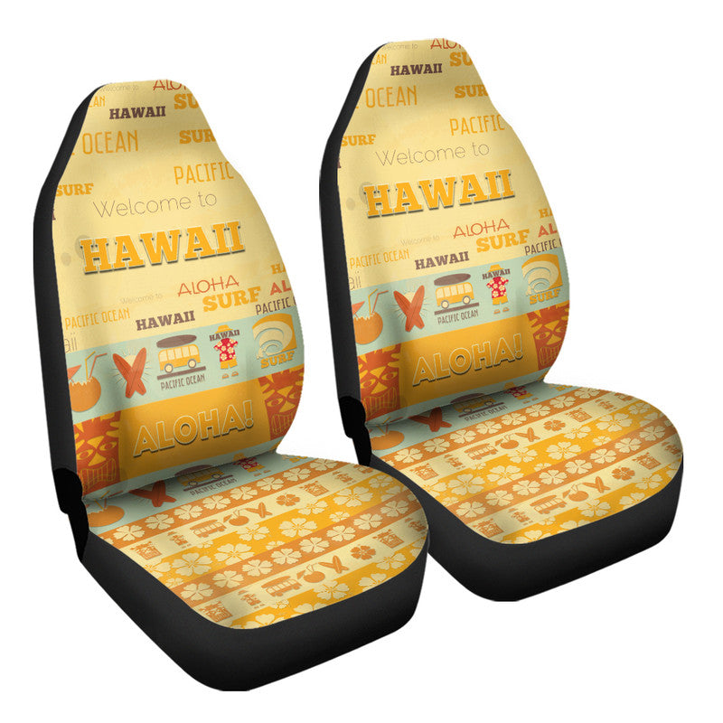 Hawaii Surf Retro Style Car Seat Cover LT9 - Wonder Print Shop