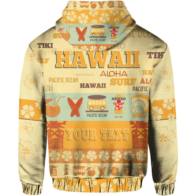 Custom Hawaii Surf Retro Style Hoodie - Wonder Print Shop