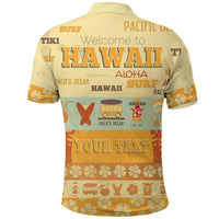Custom Hawaii Surf Retro Style Polo Shirt - Wonder Print Shop