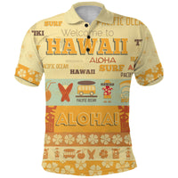 Hawaii Surf Retro Style Polo Shirt - Wonder Print Shop