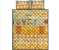 Hawaii Surf Retro Style Quilt Bed Set - Wonder Print Shop