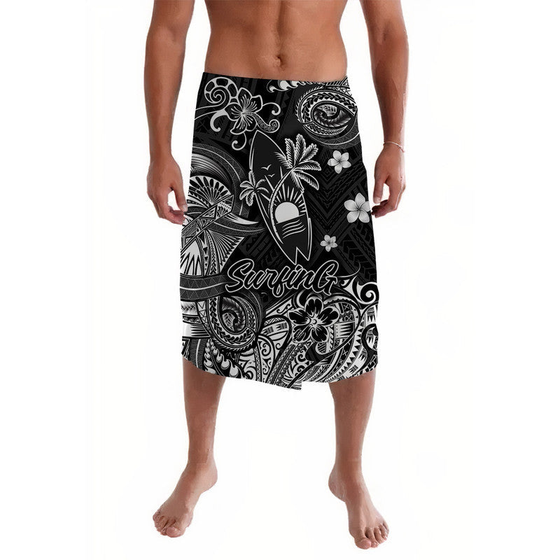Hawaii Surfing Polynesian Lavalava Unique Style - Black LT8 - Wonder Print Shop