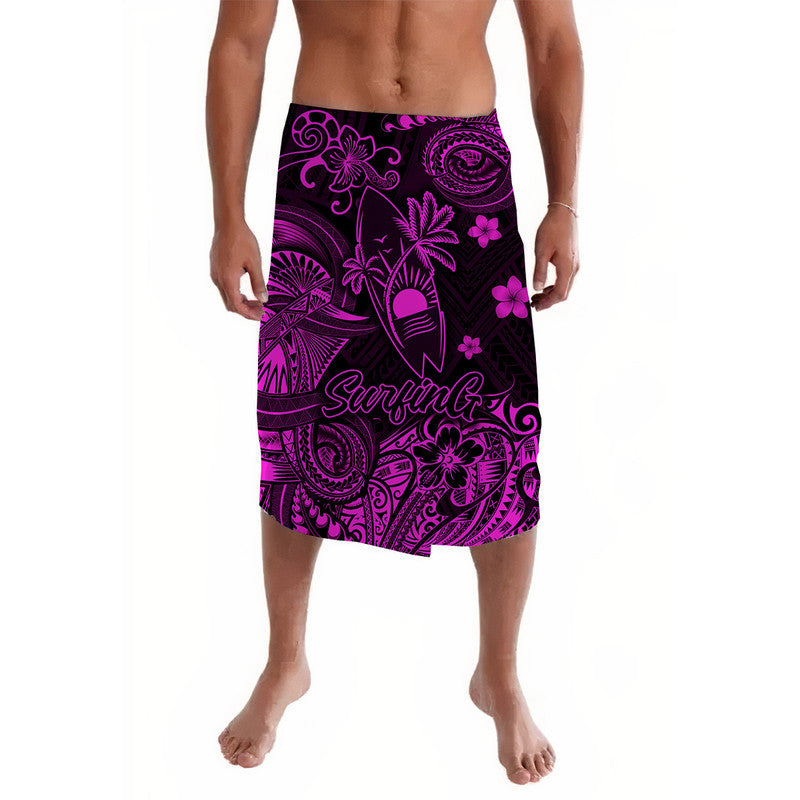Hawaii Surfing Polynesian Lavalava Unique Style - Pink LT8 - Wonder Print Shop