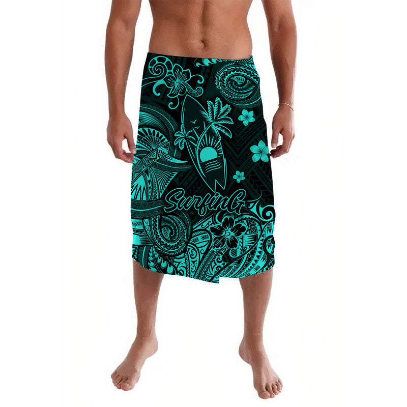 Hawaii Surfing Polynesian Lavalava Unique Style - Turquoise LT8 - Wonder Print Shop