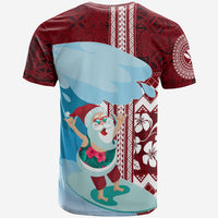 Hawaii Christmas Surfing Santa Claus Mele Kalikimaka T Shirt - Wonder Print Shop