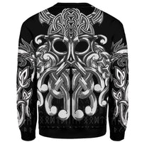 Viking Sweatshirt Chest Tattoo All Over Print RLT12 - Wonder Print Shop