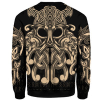 Viking Sweatshirt Chest Tattoo All Over Print RLT12 - Wonder Print Shop