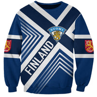 Personalised Finland Ice Hockey World Championships Suomi Sweatshirt - Blue Version - Wonder Print Shop