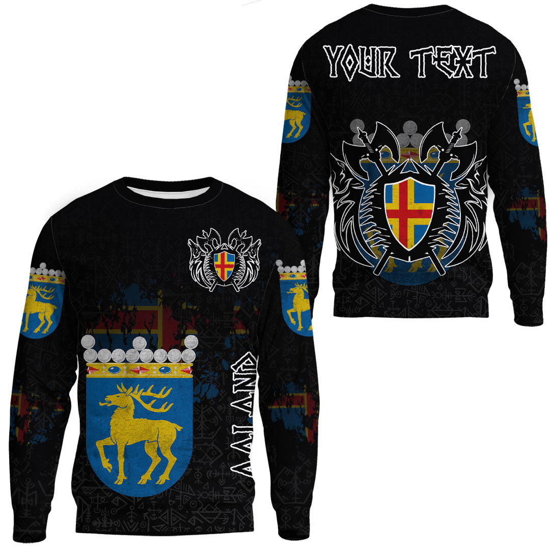 (Custom) Viking - land Flag and Map Sweatshirts style Viking Geri and Freki RLT12 - Wonder Print Shop