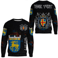 (Custom) Viking - land Flag and Map Sweatshirts style Viking Geri and Freki RLT12 - Wonder Print Shop