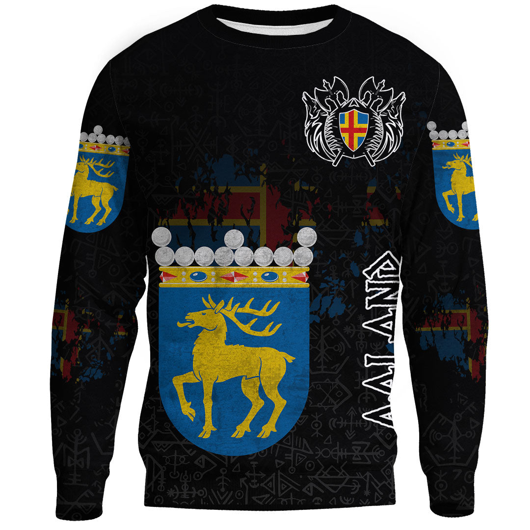 (Custom) Viking - land Flag and Map Sweatshirts style Viking Geri and Freki RLT12 - Wonder Print Shop