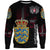 (Custom) Viking - Denmark Flag and Map Sweatshirts style Viking Geri and Freki RLT12 - Wonder Print Shop
