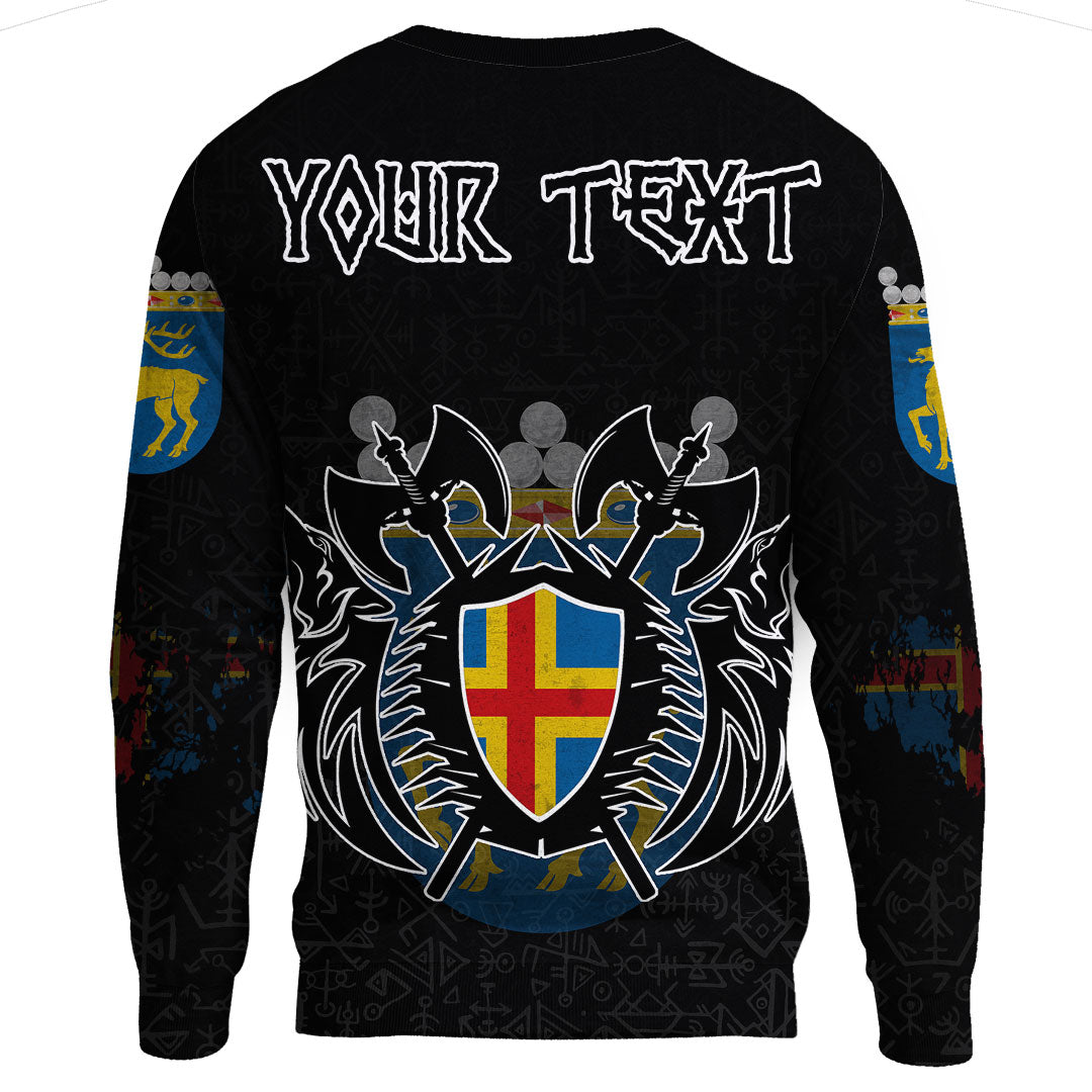 (Custom) Viking - land Flag and Map Sweatshirts style Viking Geri and Freki RLT12 - Wonder Print Shop