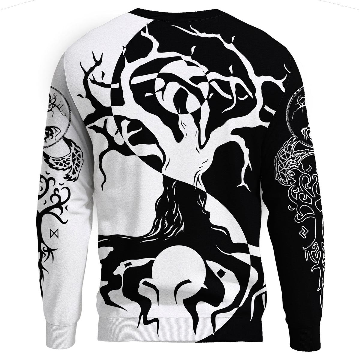 Viking Sweatshirt - Ying Yang Celtic Tree RLT12 - Wonder Print Shop