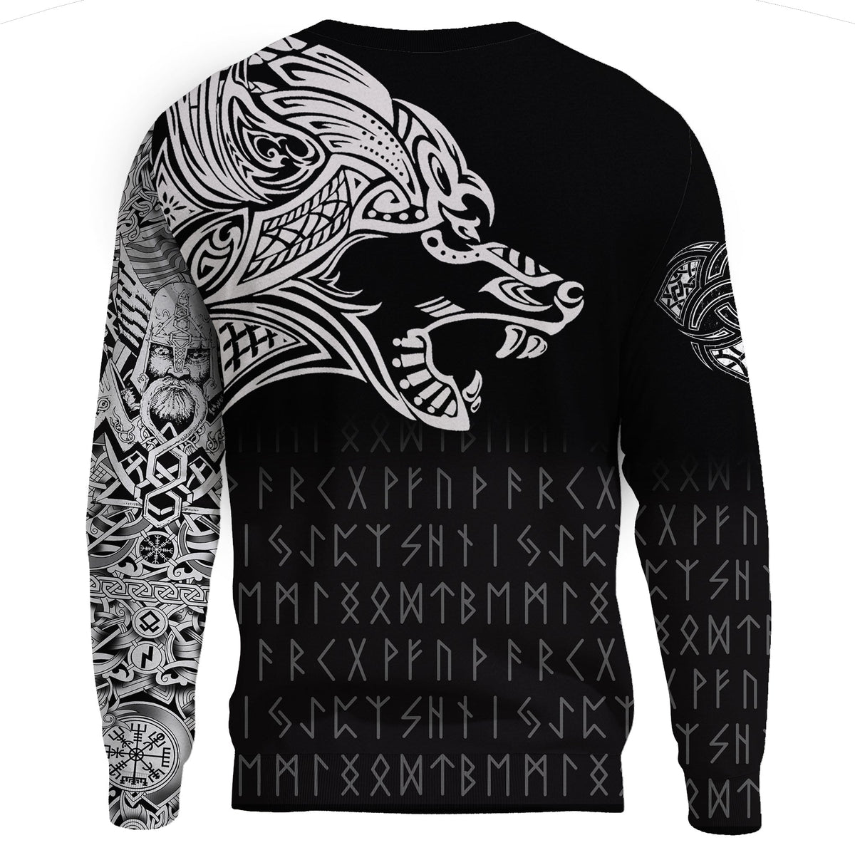 VikingFenrir Tatoo Sweatshirt RLT12 - Wonder Print Shop