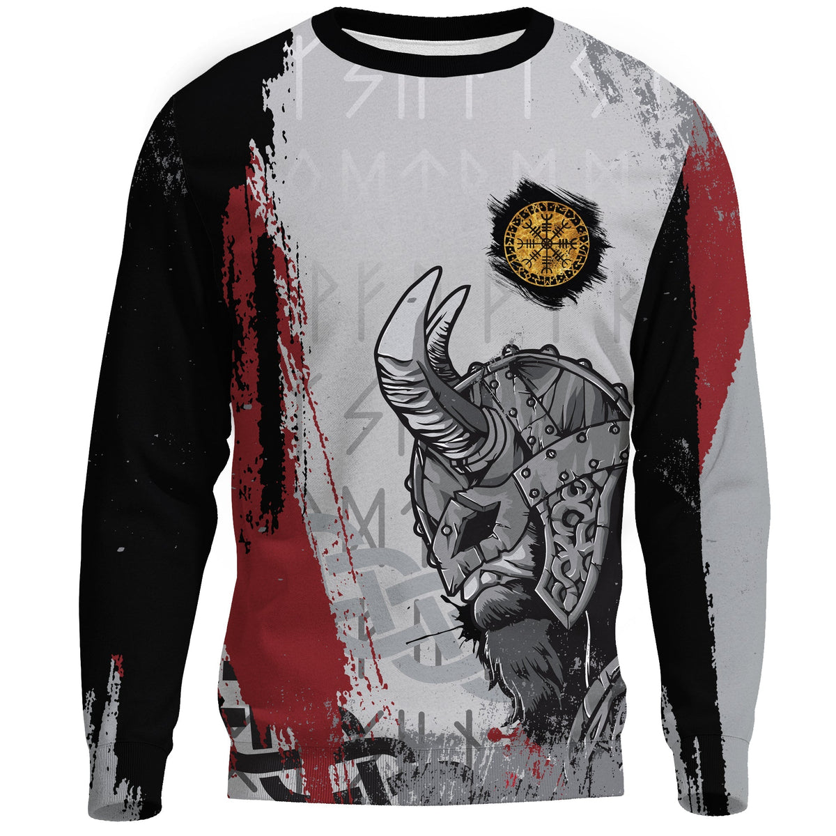 Viking Sweatshirt - Viking Warrior RLT12 - Wonder Print Shop