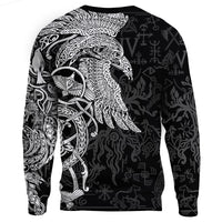 Viking Sweatshirt - Special Raven Tattoo RLT12 - Wonder Print Shop