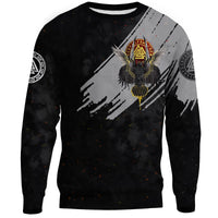 Viking Sweatshirt - Viking Wolf - Fenrir Moon and Raven RLT12 - Wonder Print Shop