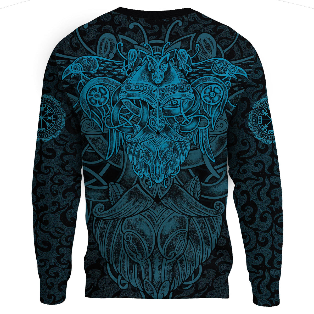 Viking Sweatshirt Odin With Raven RLT12 - Wonder Print Shop