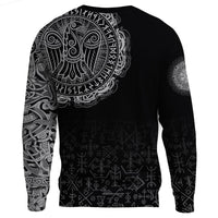 Viking Sweatshirt - Celtic Raven Tattoo RLT12 - Wonder Print Shop