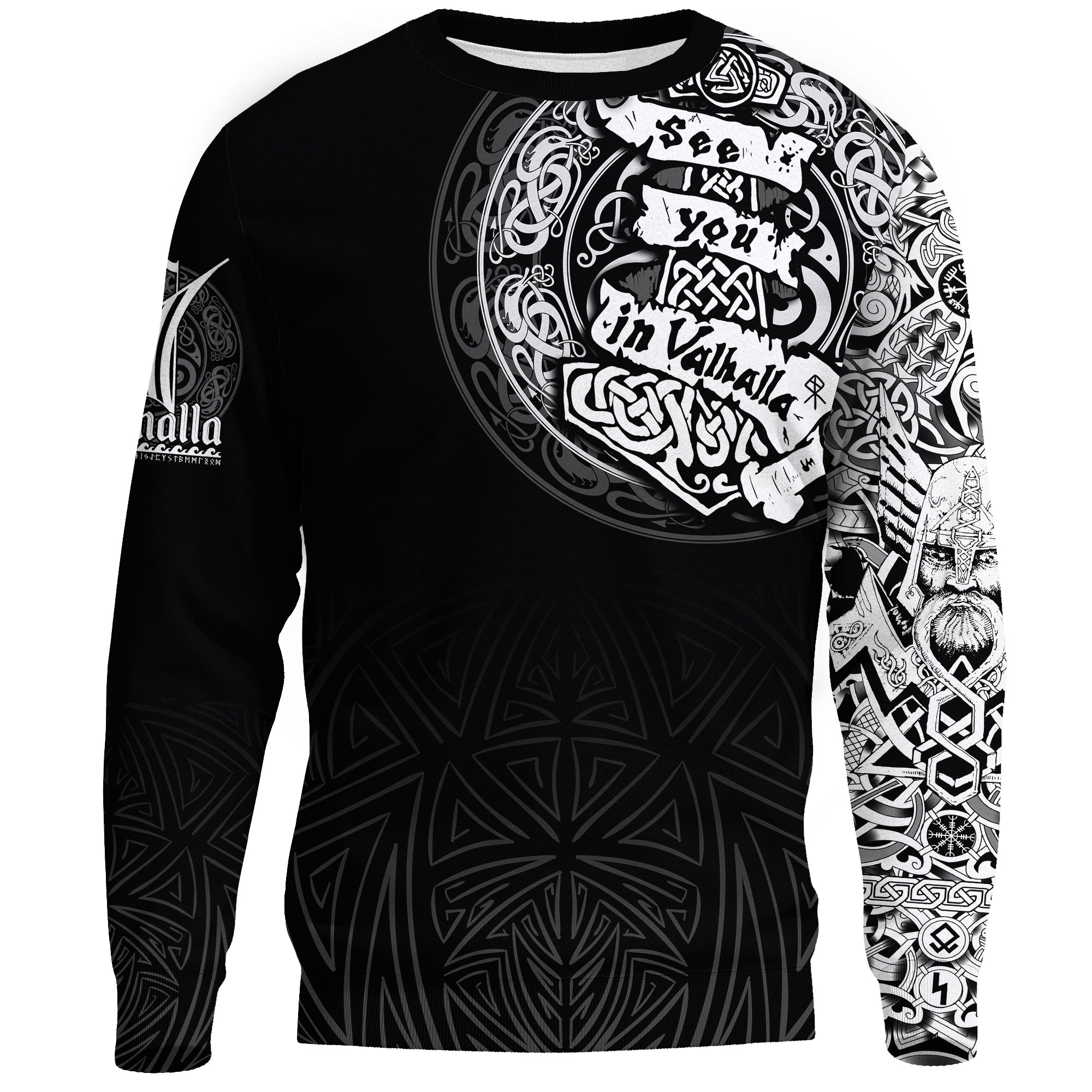 Viking Sweatshirt - See You In Valhalla RLT12 - Wonder Print Shop