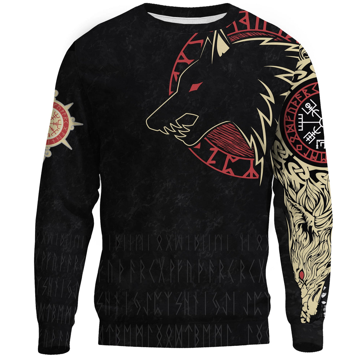 Viking Sweatshirt - Norse Wolf RLT12 - Wonder Print Shop