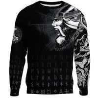 Viking Sweatshirt - Warrior Tattoo 3D RLT12 - Wonder Print Shop