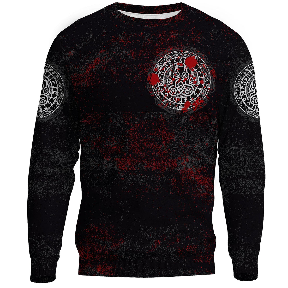 Viking Sweatshirt - Viking Bear Claws Blood Tattoo RLT12 - Wonder Print Shop