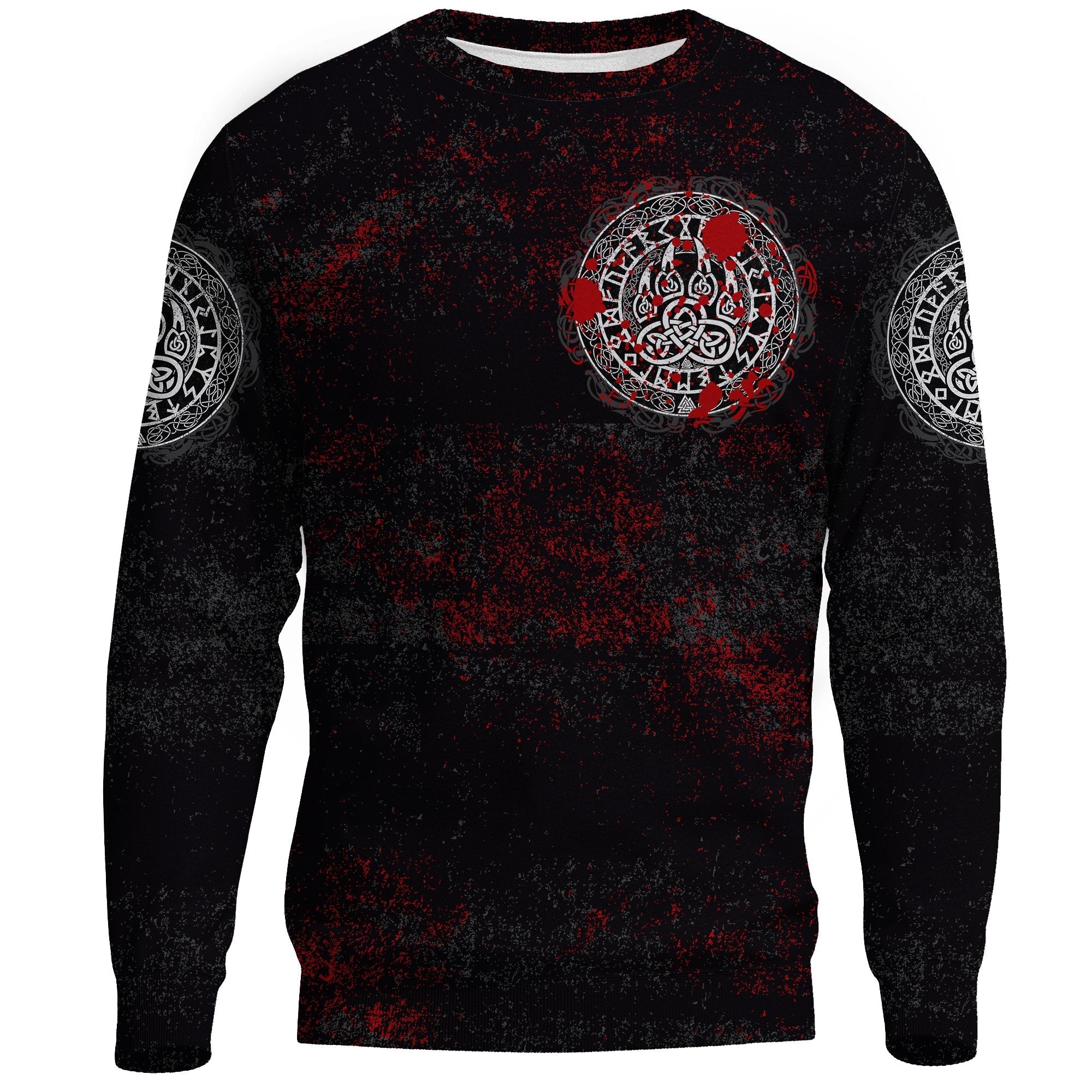 Viking Sweatshirt - Viking Bear Claws Blood Tattoo RLT12 - Wonder Print Shop
