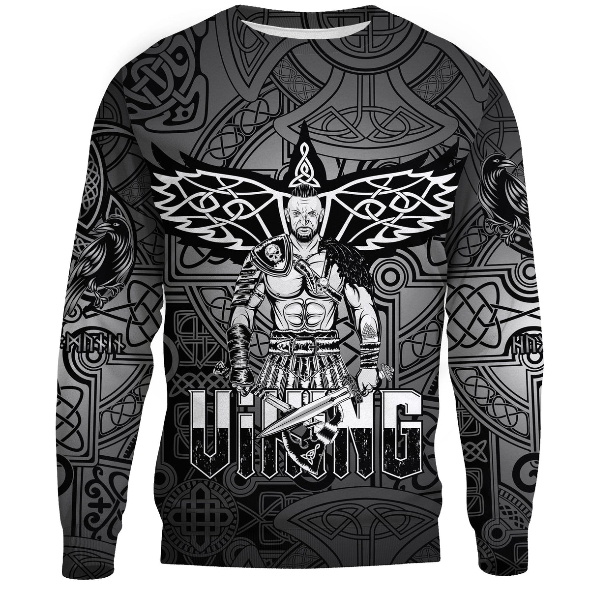 Viking Sweatshirt - Celtic Warrior RLT12 - Wonder Print Shop