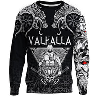 (Custom) Viking Sweatshirts Warrior Valhalla And Double Dragon RLT12 - Wonder Print Shop
