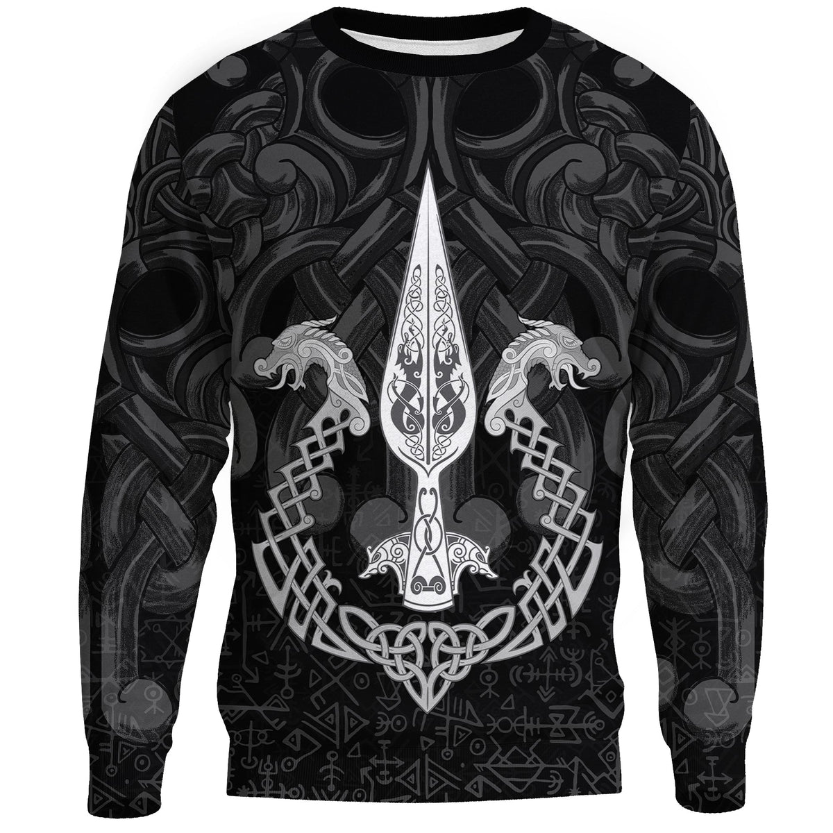 Viking Sweatshirts - Gungnir Of Odin and Drakkar RLT12 - Wonder Print Shop