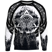 Viking Butterfly Style Celtic Of Pine Forest Sweatshirts RLT12 - Wonder Print Shop