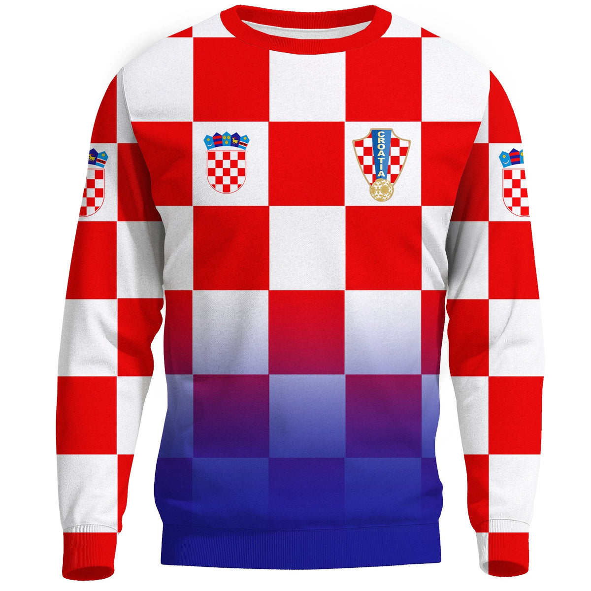 (Custom) Croatia Euro Sweatshirt Soccer - Wonder Print Shop
