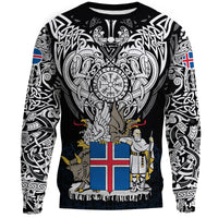 Viking Sweatshirt - Iceland Viking Symbol RLT12 - Wonder Print Shop